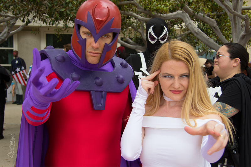 Magneto and Emma Frost. Image Credit: John Austin